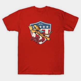 WW2 Flying Tigers Patch T-Shirt